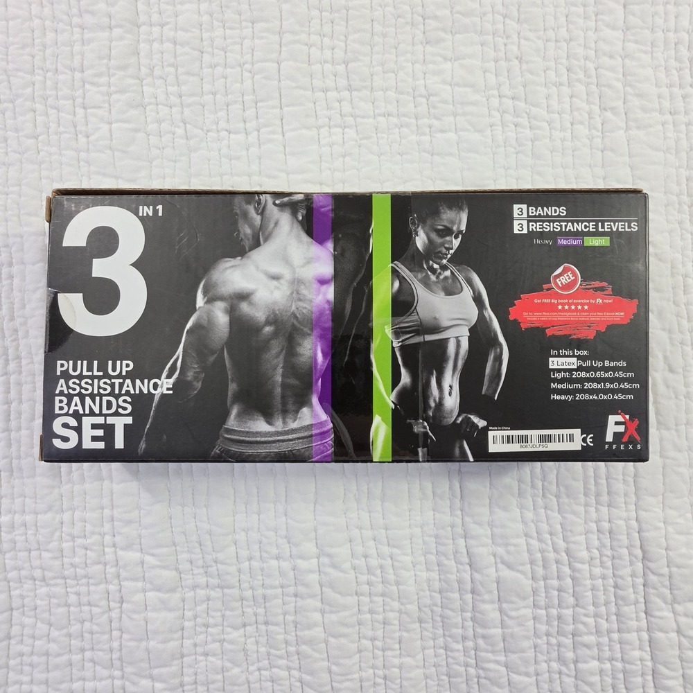FFEXS Pull Up Assistance Bands Set Unisex OS Multicolor Resistance Loops